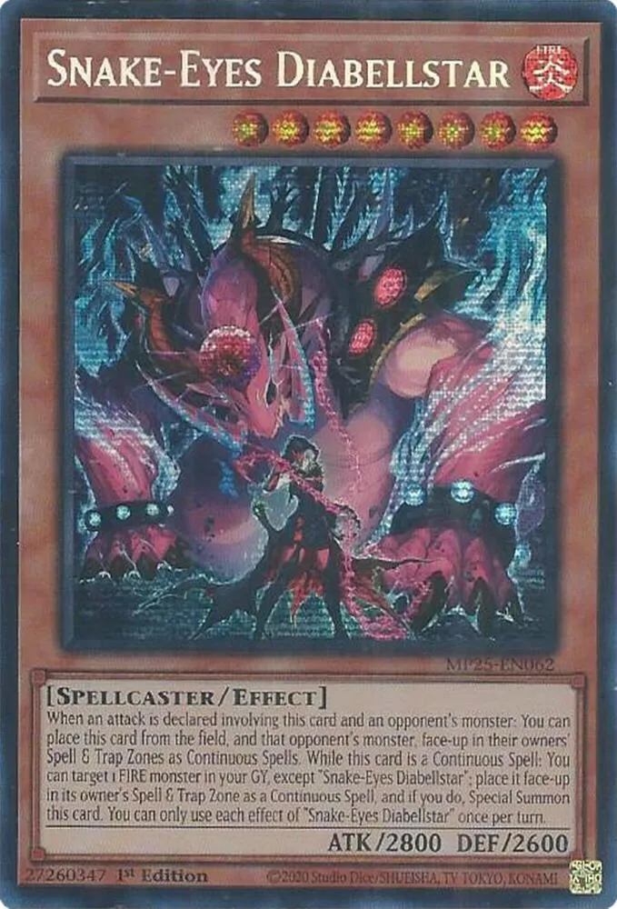 Snake-Eyes Diabellstar — 2025 Mega-Tin Mega Pack — Yu-Gi-Oh!