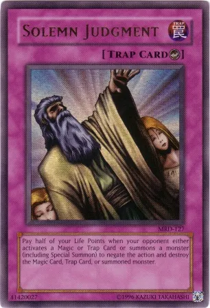 Solemn Judgment — Metal Raiders - Unlimited — Yu-Gi-Oh!
