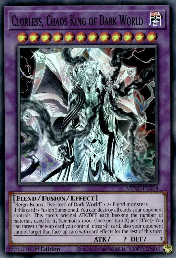 Clorless, Chaos King of Dark World — Maze of Millennia — Yu-Gi-Oh!