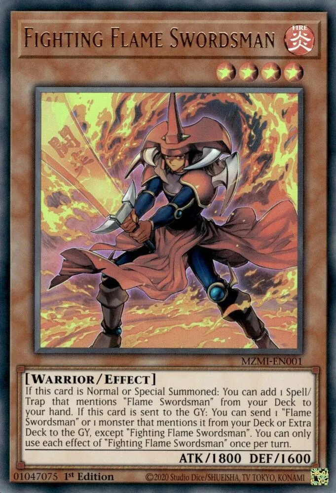 Spadassin des Flammes Combattant — Maze of Millennia — Yu-Gi-Oh!