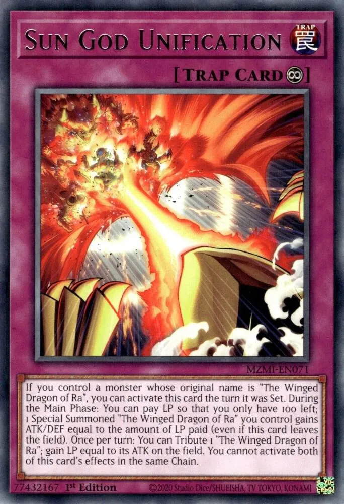 Unification du Dieu du Soleil — Maze of Millennia — Yu-Gi-Oh!