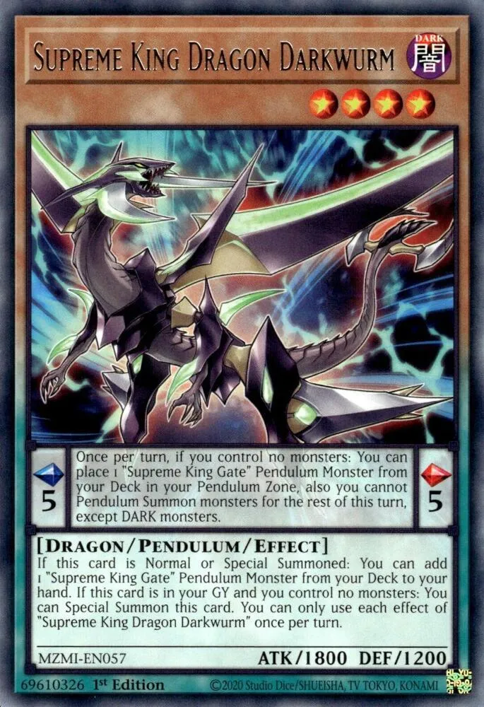 Darkwurm, Roi Suprême du Dragon — Maze of Millennia — Yu-Gi-Oh!