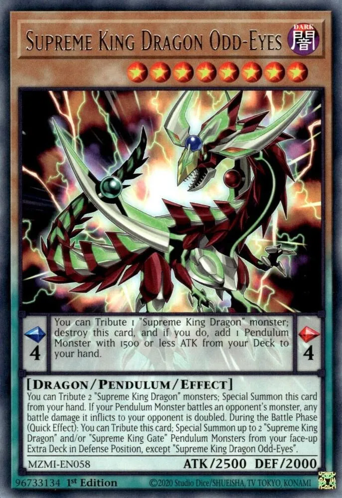 Yeux Impairs, Roi Suprême du Dragon — Maze of Millennia — Yu-Gi-Oh!