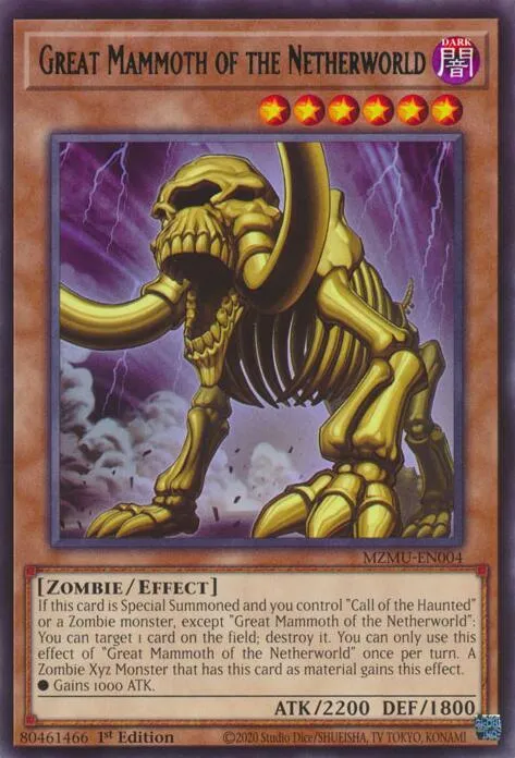 Great Mammoth of the Netherworld — Maze of Muertos — Yu-Gi-Oh!