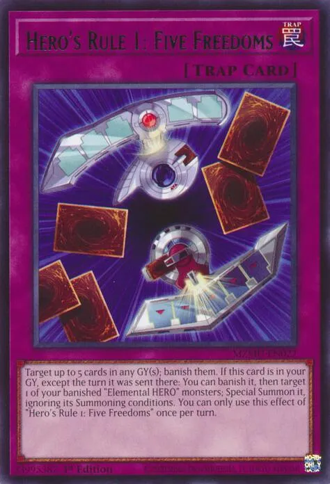 Hero's Rule 1: Five Freedoms — Maze of Muertos — Yu-Gi-Oh!