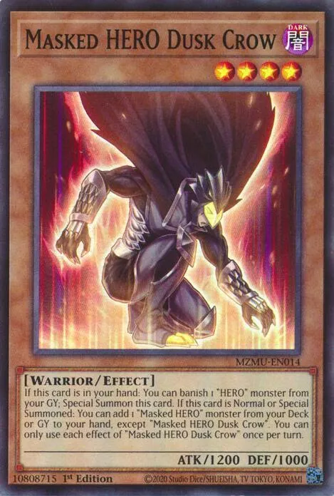 Masked HERO Dusk Crow — Maze of Muertos — Yu-Gi-Oh!