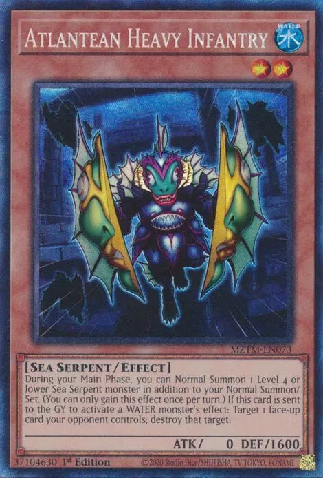 Atlantean Heavy Infantry — Maze of the Master — Yu-Gi-Oh!