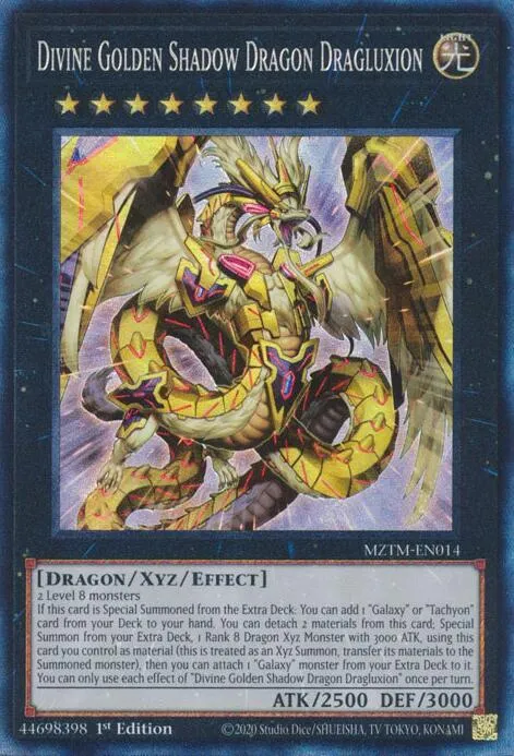 Dragluxion le Dragon Divin Doré de l'Ombre from Maze of the Master - Yu-Gi-Oh!
