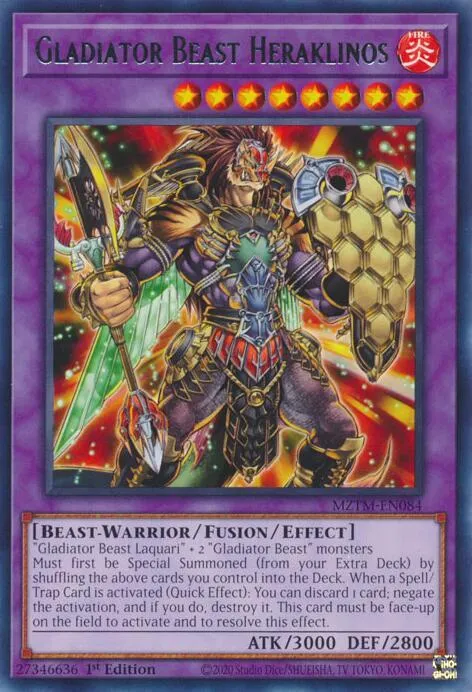 Gladiator Beast Heraklinos — Maze of the Master — Yu-Gi-Oh!