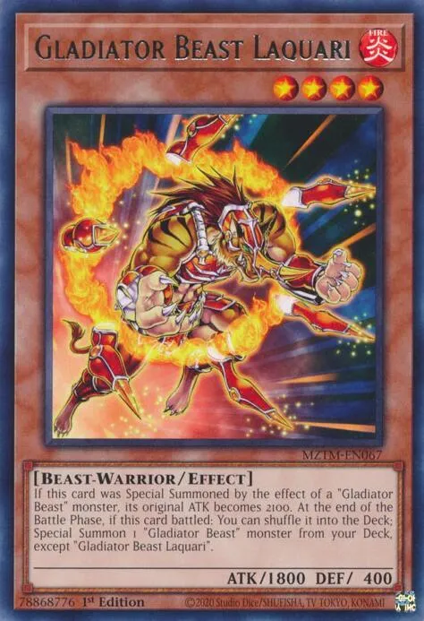 Laquearius, Bête Gladiateur — Maze of the Master — Yu-Gi-Oh!