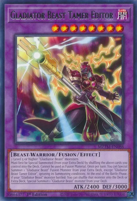 Gladiator Beast Tamer Editor — Maze of the Master — Yu-Gi-Oh!