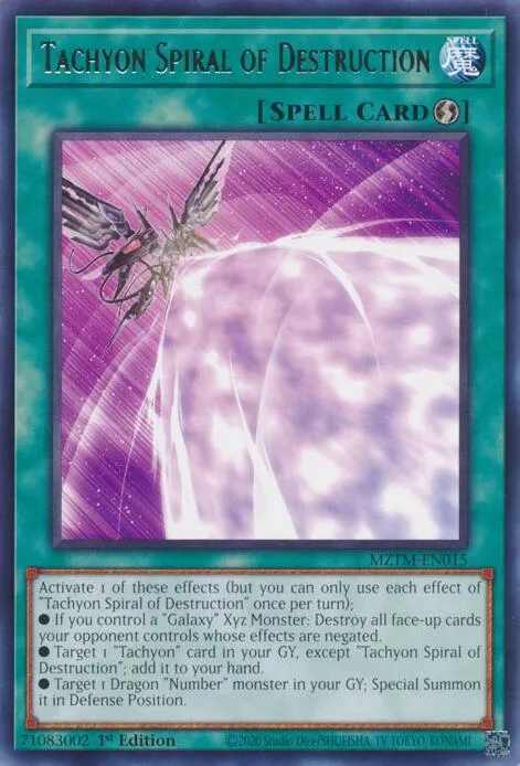 Tachyon Spiral of Destruction — Maze of the Master — Yu-Gi-Oh!