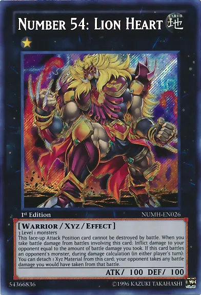 Number 54: Lion Heart — Number Hunters — Yu-Gi-Oh!