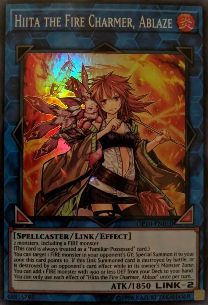 Hiita the Fire Charmer, Ablaze — OTS Tournament Pack 10 — Yu-Gi-Oh!