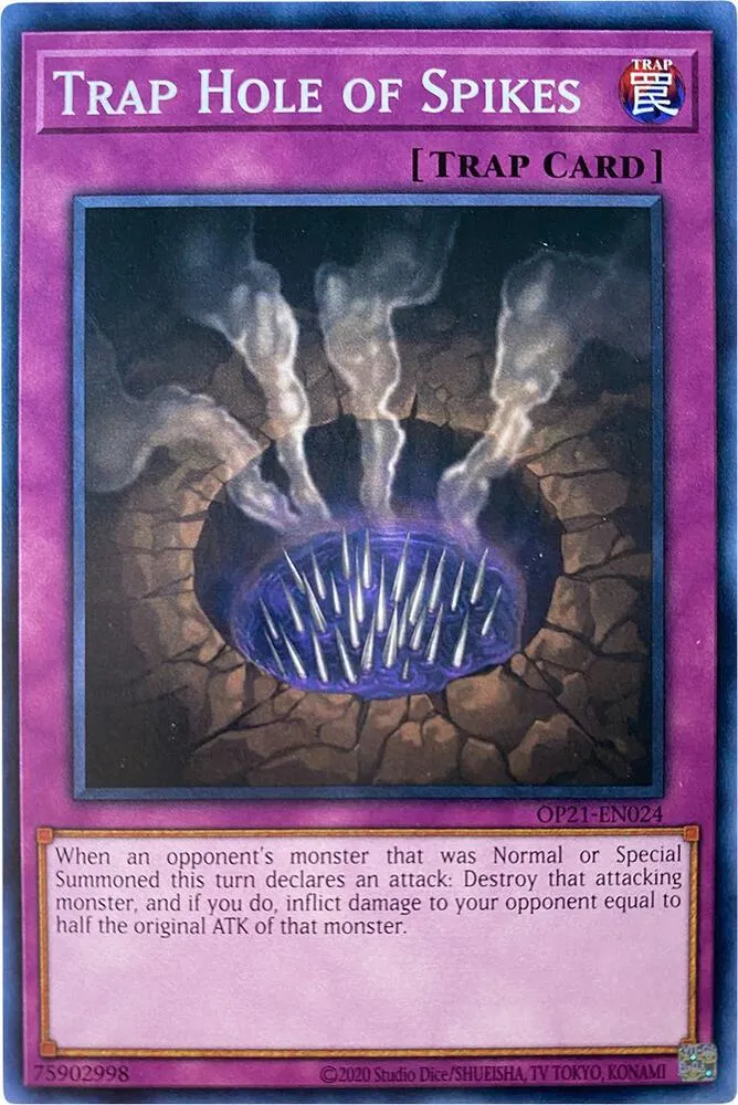 Trap Hole of Spikes — OTS Tournament Pack 21 — Yu-Gi-Oh!