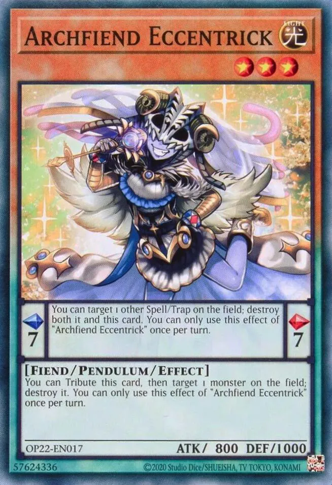 Archfiend Eccentrick — OTS Tournament Pack 22 — Yu-Gi-Oh!