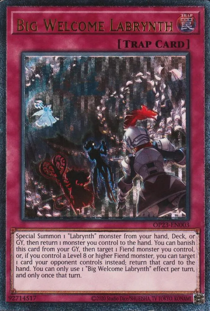 Big Welcome Labrynth — OTS Tournament Pack 23 — Yu-Gi-Oh!