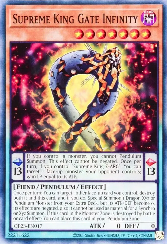 Supreme King Gate Infinity — OTS Tournament Pack 23 — Yu-Gi-Oh!