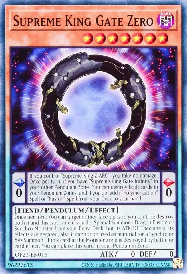 Zéro, Roi Suprême du Portail — OTS Tournament Pack 23 — Yu-Gi-Oh!