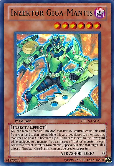 Inzektor Giga-Mantis — Order of Chaos — Yu-Gi-Oh!