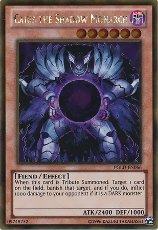 Caius the Shadow Monarch — Premium Gold - Unlimited — Yu-Gi-Oh!