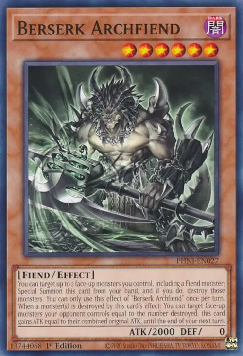 Berserker Archdémon — Phantom Nightmare — Yu-Gi-Oh!