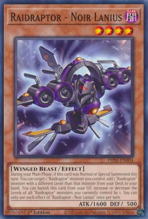 Raidraptor - Pie-Grièche Noire — Phantom Nightmare — Yu-Gi-Oh!