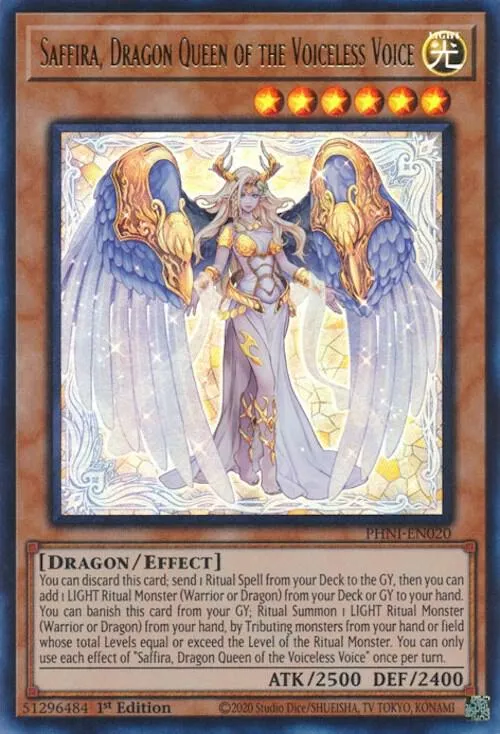 Saffira, Dragon Queen of the Voiceless Voice — Phantom Nightmare — Yu-Gi-Oh!