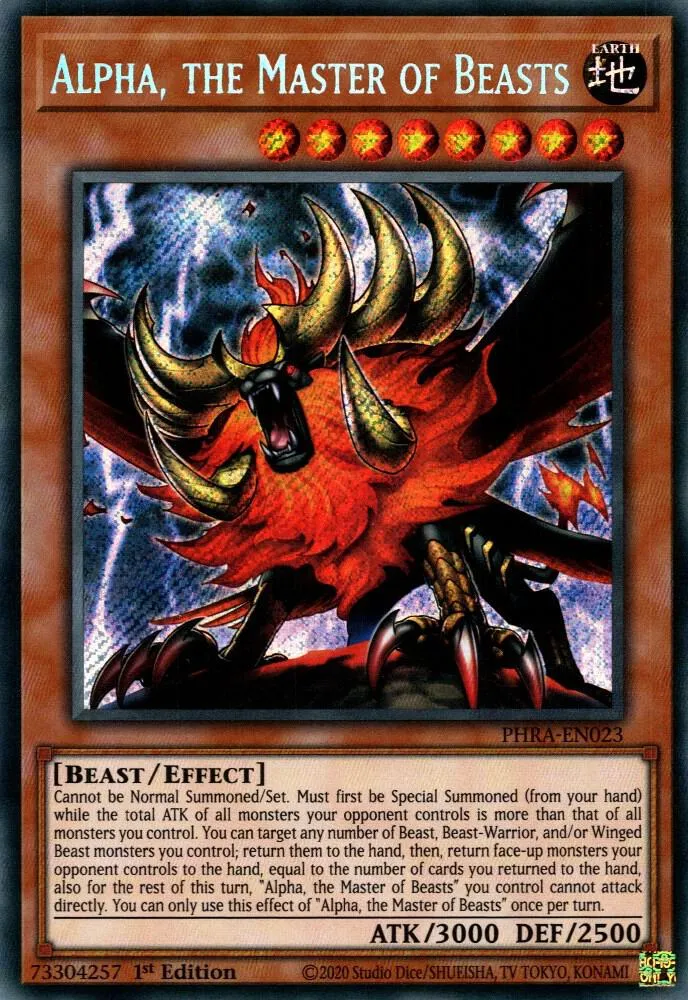 Alpha, the Master of Beasts — Phantom Rage — Yu-Gi-Oh!