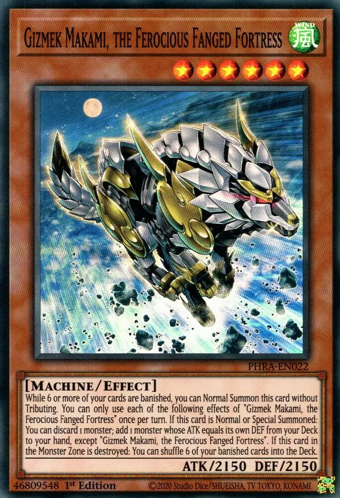 Gizmek Makami, the Ferocious Fanged Fortress from Phantom Rage - Yu-Gi-Oh!