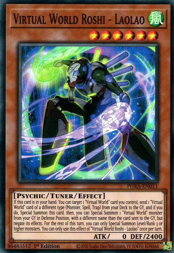 Virtual World Roshi - Laolao — Phantom Rage — Yu-Gi-Oh!