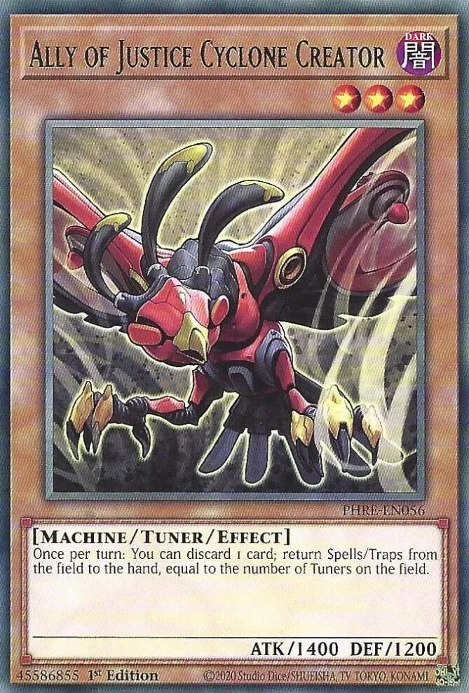 Ally of Justice Cyclone Creator — Phantom Revenge — Yu-Gi-Oh!