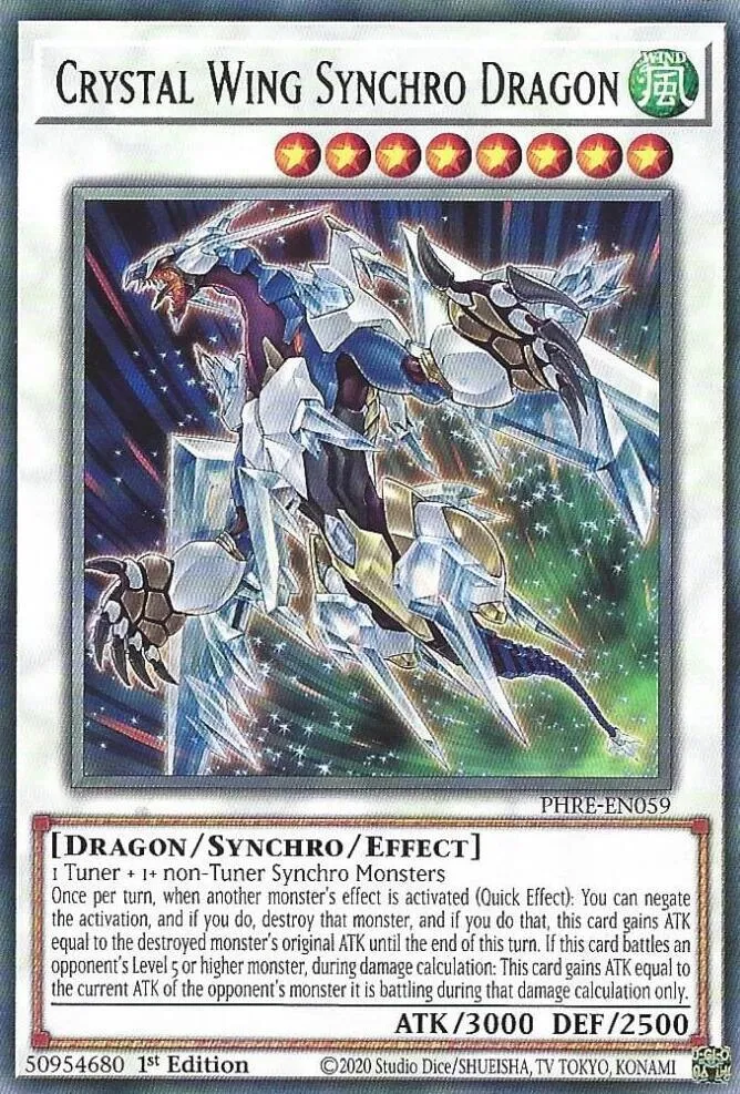 Crystal Wing Synchro Dragon — Phantom Revenge — Yu-Gi-Oh!
