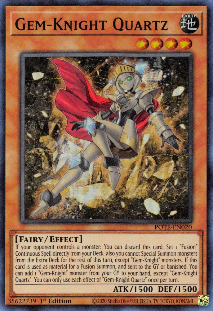 Quartz, Chevalier-Gemmes — Power of the Elements — Yu-Gi-Oh!