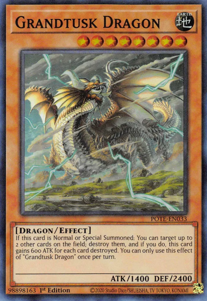 Dragon aux Grandes Défenses — Power of the Elements — Yu-Gi-Oh!