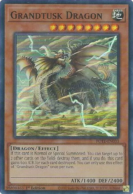 Grandtusk Dragon — Power of the Elements - Unlimited — Yu-Gi-Oh!