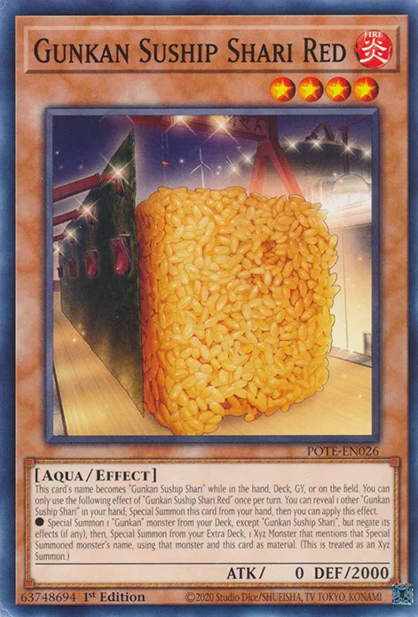 Batosushi Gunkan Shari Rouge — Power of the Elements — Yu-Gi-Oh!