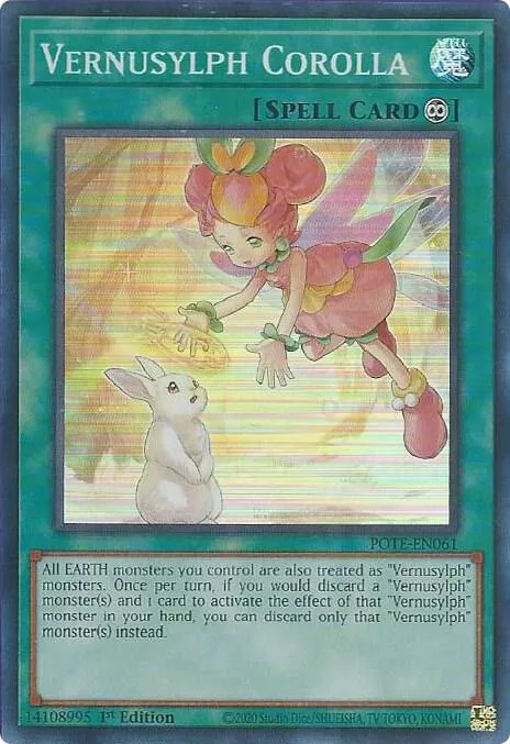 Vernusylph Corolla — Power of the Elements - Unlimited — Yu-Gi-Oh!