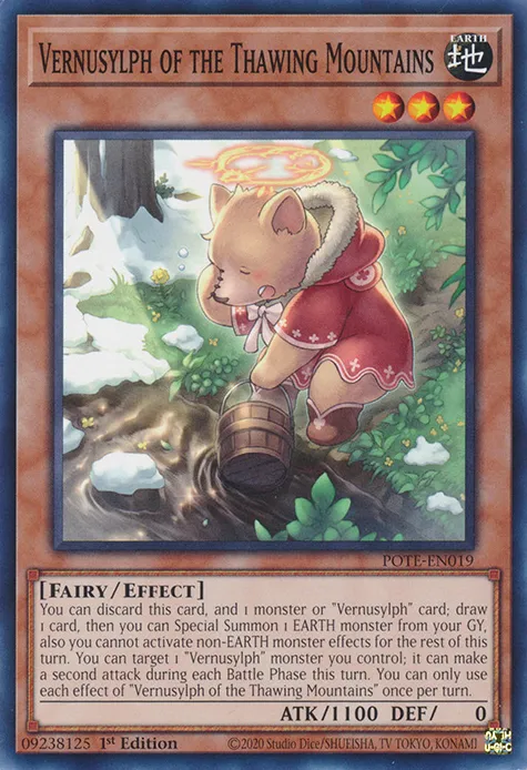 Vernusylphe des Montagnes Fondantes — Power of the Elements — Yu-Gi-Oh!