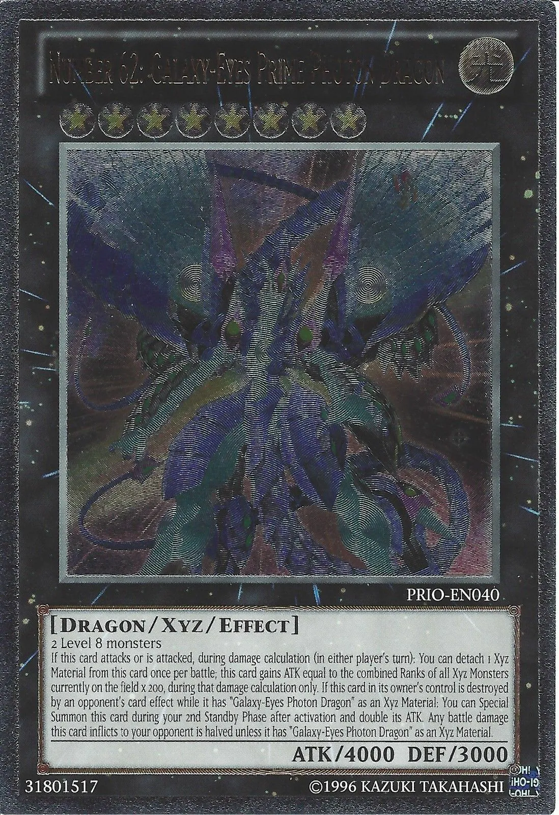Number 62: Galaxy-Eyes Prime Photon Dragon — Primal Origin - Unlimited — Yu-Gi-Oh!