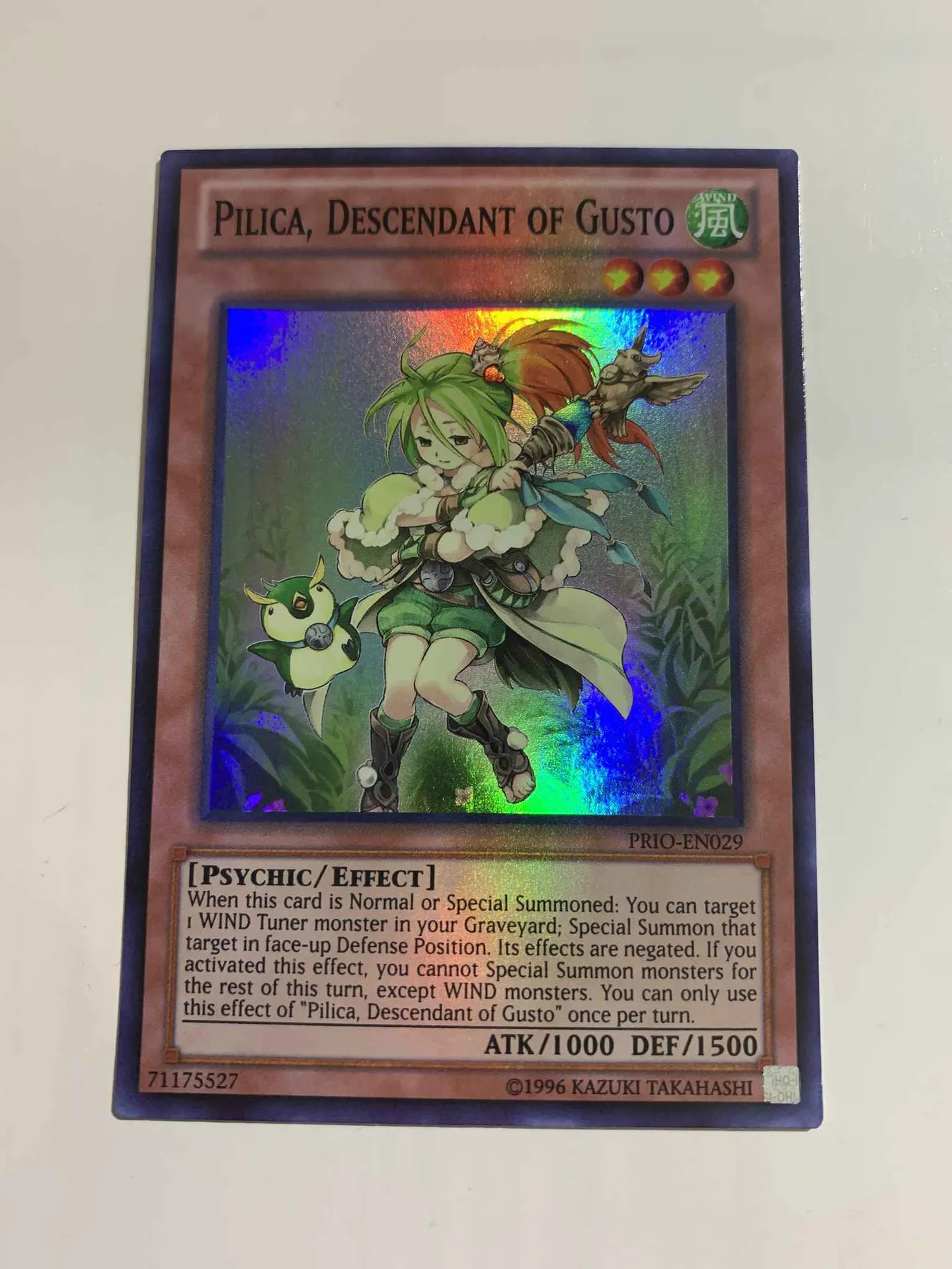 Pilica, Descendant de Gusto — Primal Origin - Unlimited — Yu-Gi-Oh!