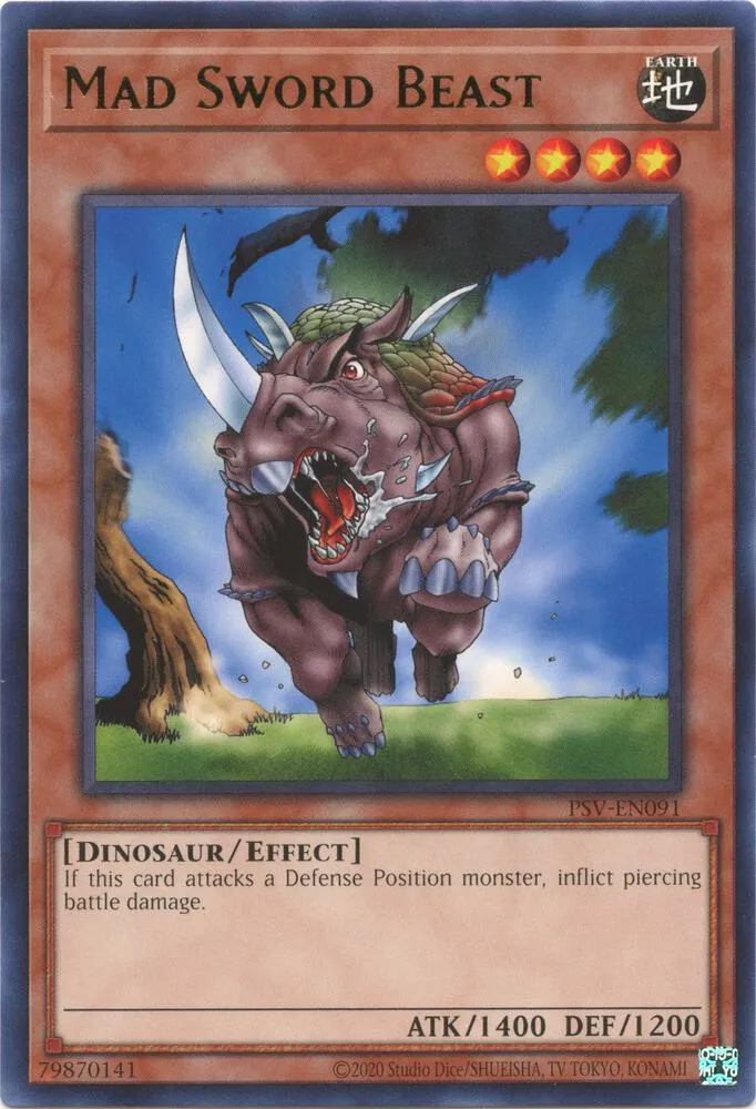 Mad Sword Beast — Pharaoh’s Servant (25th Anniversary Edition) — Yu-Gi-Oh!