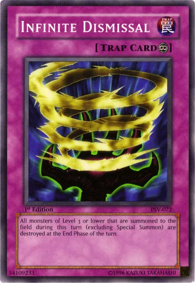 Infinite Dismissal — Pharaoh's Servant — Yu-Gi-Oh!