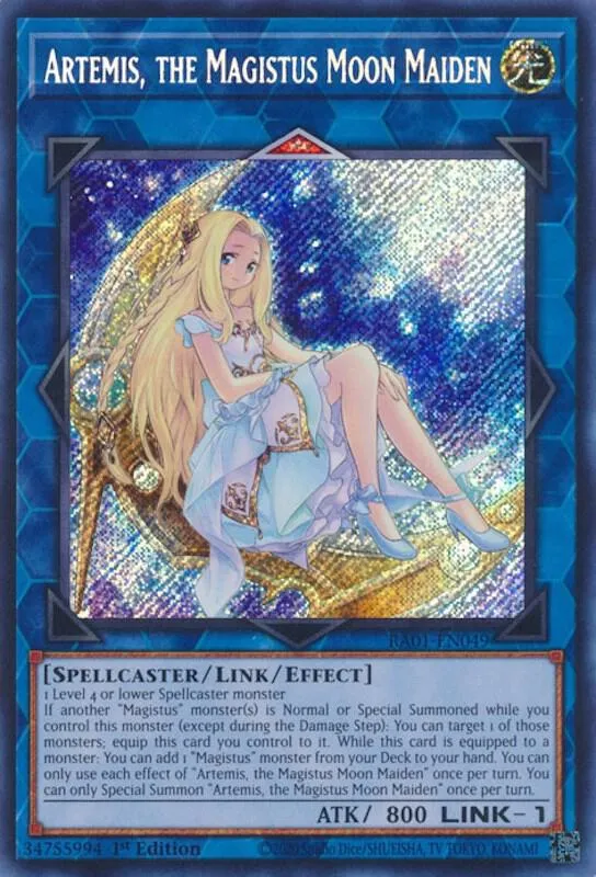 Artemis, the Magistus Moon Maiden — 25th Anniversary Rarity Collection — Yu-Gi-Oh!