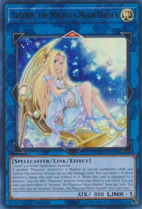 Artemis, the Magistus Moon Maiden — 25th Anniversary Rarity Collection — Yu-Gi-Oh!