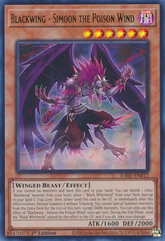 Blackwing - Simoon the Poison Wind — 25th Anniversary Rarity Collection — Yu-Gi-Oh!