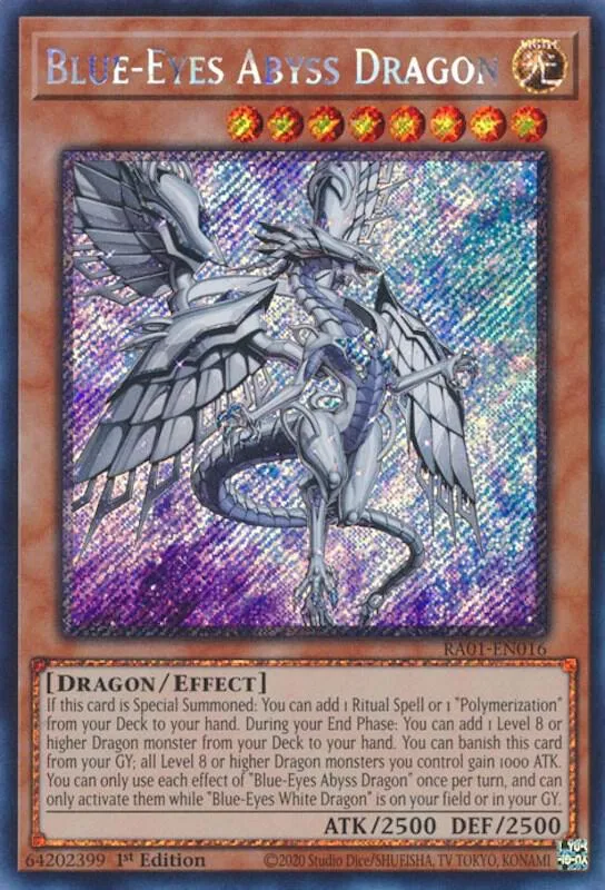Blue-Eyes Abyss Dragon — 25th Anniversary Rarity Collection — Yu-Gi-Oh!