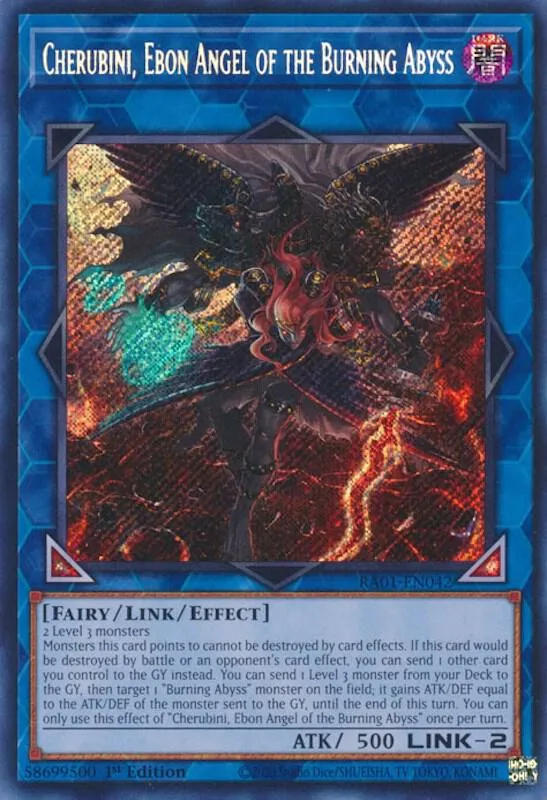 Cherubini, Ebon Angel of the Burning Abyss — 25th Anniversary Rarity Collection — Yu-Gi-Oh!
