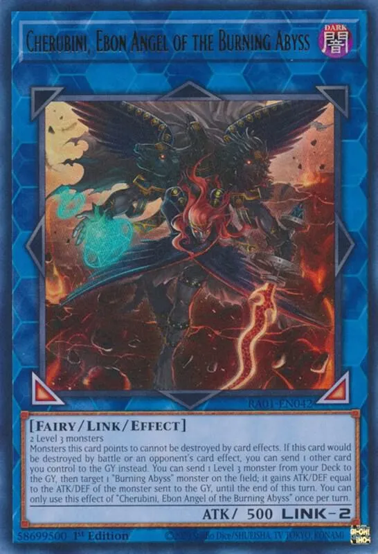 Cherubini, Ebon Angel of the Burning Abyss — 25th Anniversary Rarity Collection — Yu-Gi-Oh!