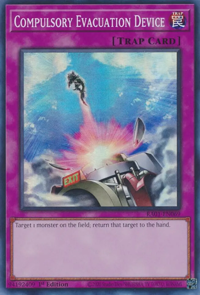 Compulsory Evacuation Device — 25th Anniversary Rarity Collection — Yu-Gi-Oh!